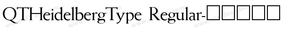 QTHeidelbergType Regular字体转换